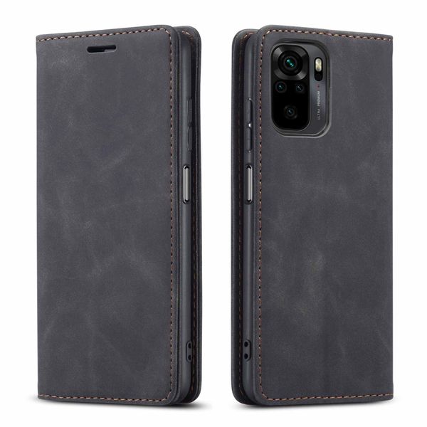 Magnetic Wallet Phone Case compatible with Xiaomi Redmi Note 10 4G