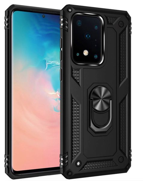 TUFF-LUV Rugged Case and stand for Samsung Galaxy S21 Ultra - Black