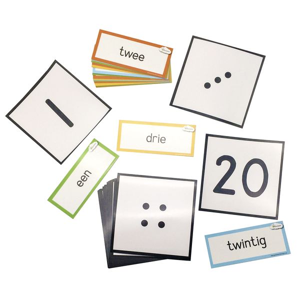 Greenbean Afrikaans Number Dot Cards Set