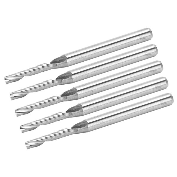 CNC Single Flute End Mills 3.175mm Compatible with CNC