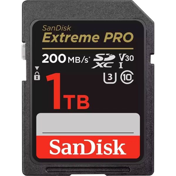 SanDisk Extreme PRO SDHC And SDXC UHS-I Card 1TB