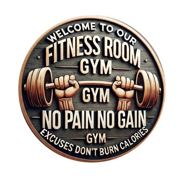Gym Metal Sign - 20cm