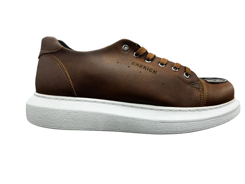 Chekich Sartoria Milano Mirror Lace Up Sneakers
