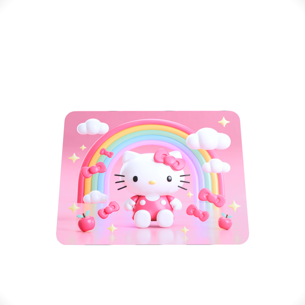 Hello Kitty - 3D Pastel Bow Heaven Aesthetic Mouse Pad V3