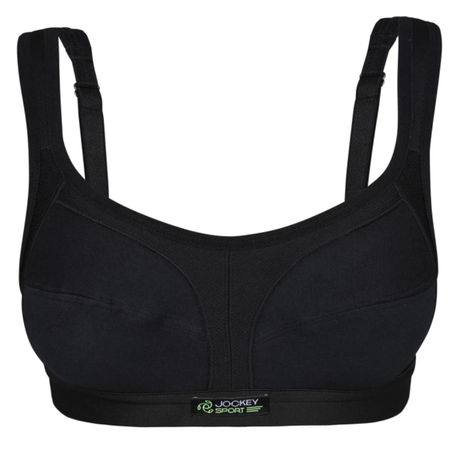 Jockey Essentials Women's Radiate Sports Bra Size Medium Color Black