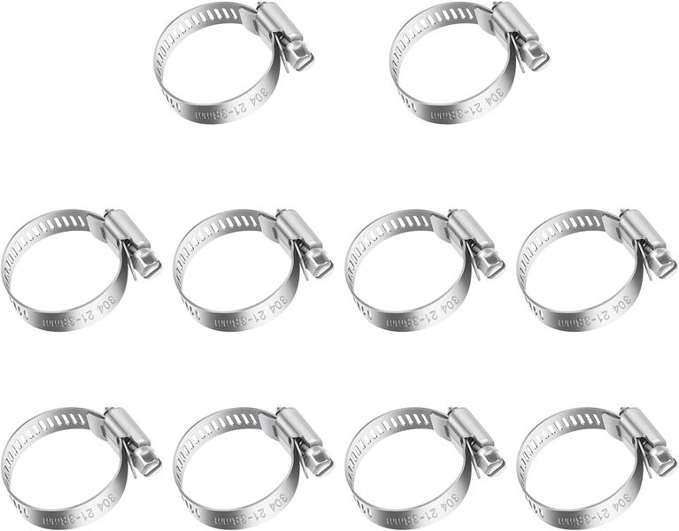 Gas Hose Clamps 6mm - 6 Pack