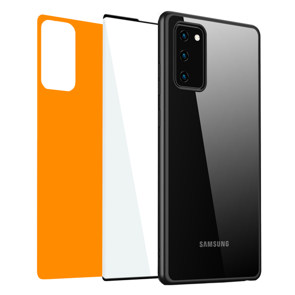 Case, 9H Glass And Matte Orange Skin image