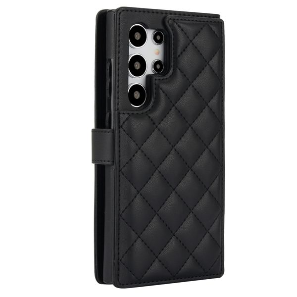 Flip Leather Crossbody Phone Case Compatible With Samsung S24Ultra
