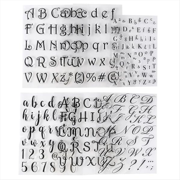 6Pcs Alphabet Letter Fondant Stamps For Cake Cookie Fondant Embossing