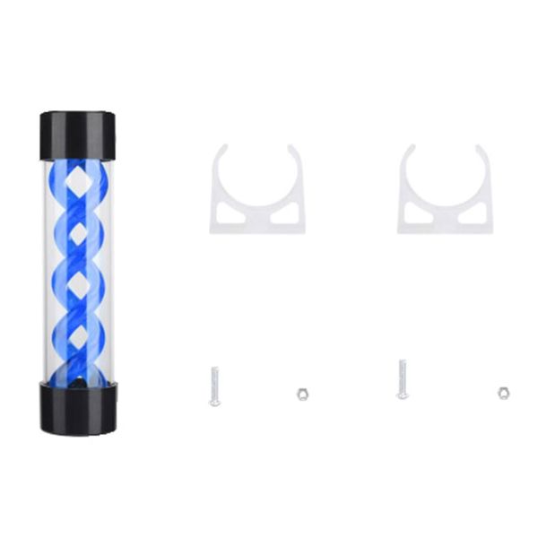 200mm Water Cooling PC Water Tank with G1/4 Thread for Cooler(Blue)