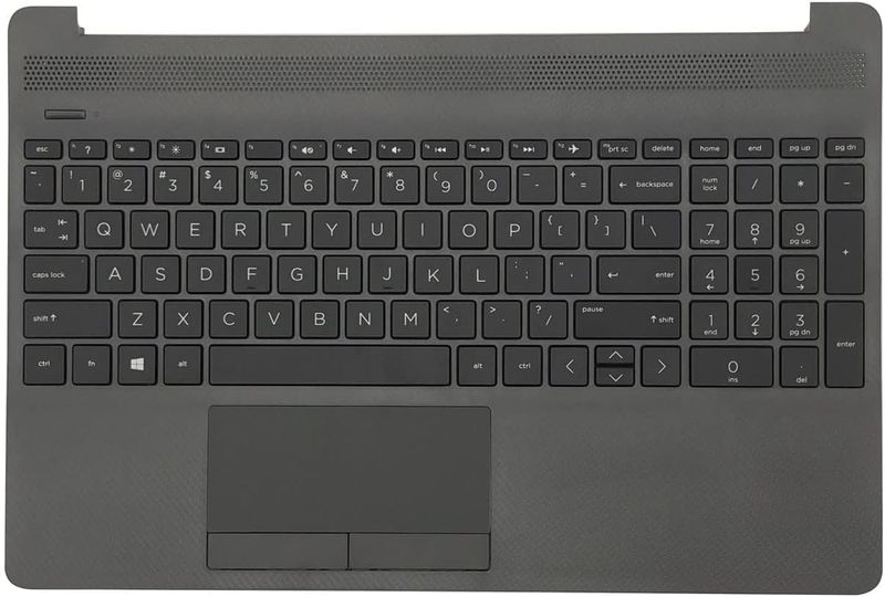 Replacement keyboard w palmrest HP 250 255 G8 G9 15-DW 15S-DU 15S-DY Black