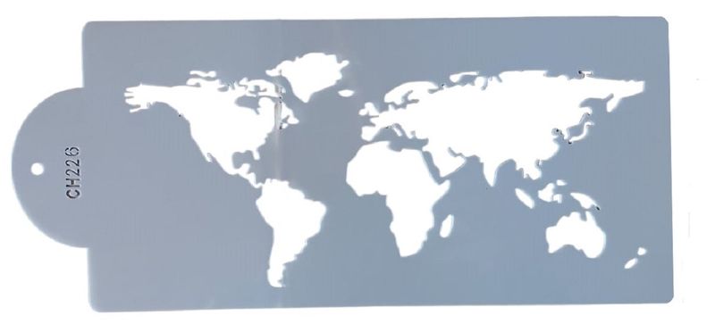 Around the World Stencil