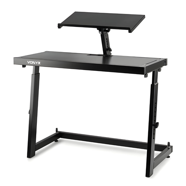 Vonyx DB10 Mobile DJ Stand - Adjustable Portable Performance Table