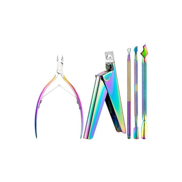 5 Pieces Stainless Steel Pedicure Manicure Set Nail Tools