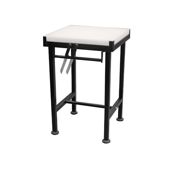 Butcher Block &amp; Stand - PE Cutting Surface 610mm x 610mm