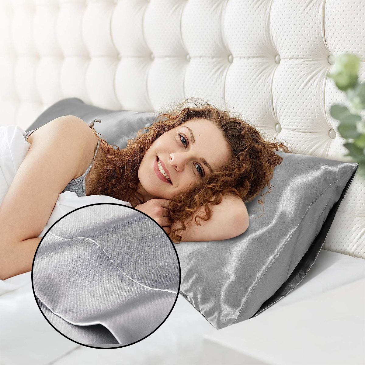 Silk Satin Pillow Cases Envelope Closure for Hair & Skin Slip