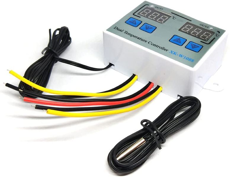 Robotico XK-W1088 Dual Digital Temperature Controller LCD Displays (220V)