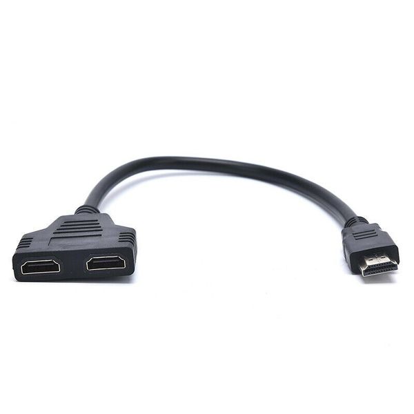 1080P HDMI 2-in-1 Out Splitter Cable Adapter Converter