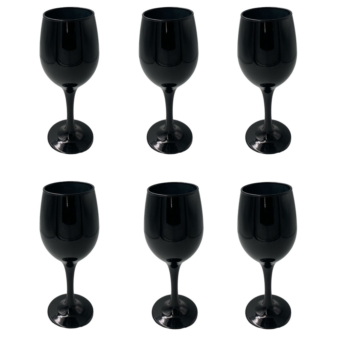 Wine Goblet 300ml Glass Solid Colors 6 Piece | Shop Today. Get it ...