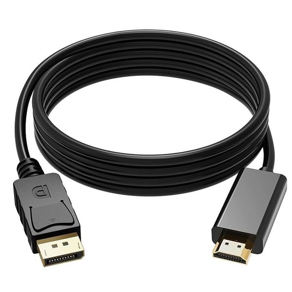 DP to HDMI 1.8-Meters Gold Plated DisplayPort to HDTV HDMI Cable Adapter GD