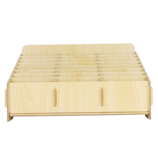 Phone Storage Box 24 Grid Synthetic Wood