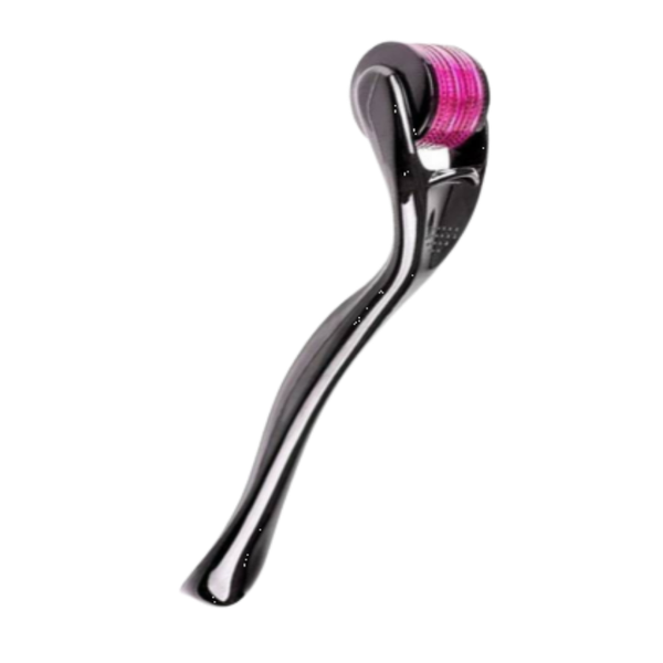 540 Titanium Microneedle Derma Roller 0.5mm - Black &amp; Purple