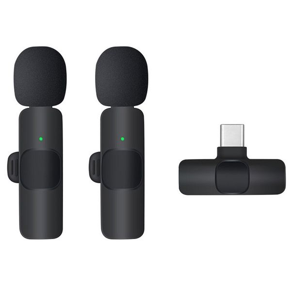Wolulu AS-51302 Type C Lapel Dual Wireless Microphone