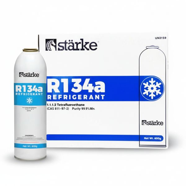 Refrigerant Gas R134a - 800g for Car AC, Fridges &amp; HVAC | Starke 12 Pack