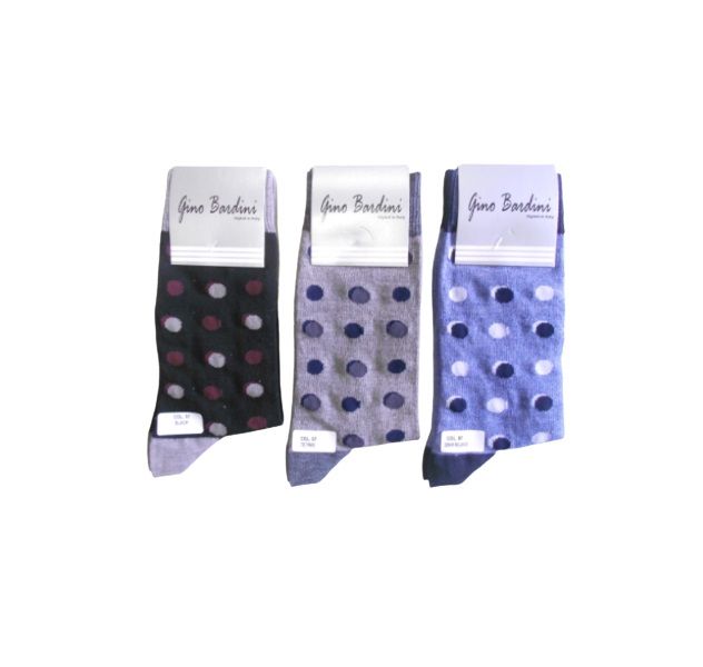Gino Bardini Luxury Colourful Patterned Cotton Blend Socks - Pack of 3