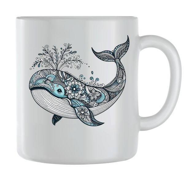 Whale14 Coffee Mugs for Men Women Sealife Graphic Design Cups Present 121