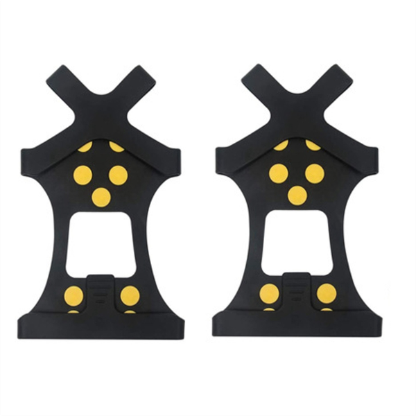 10-Stud Winter Ice Grippers Fit Snow &amp; Ice Spikes Traction (2Pcs) S