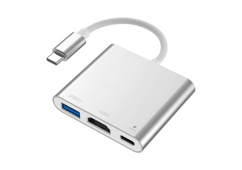 3-in-1 USB-C to 4K HDMI Multiport Adapter with USB 3.0 &amp; USB-C