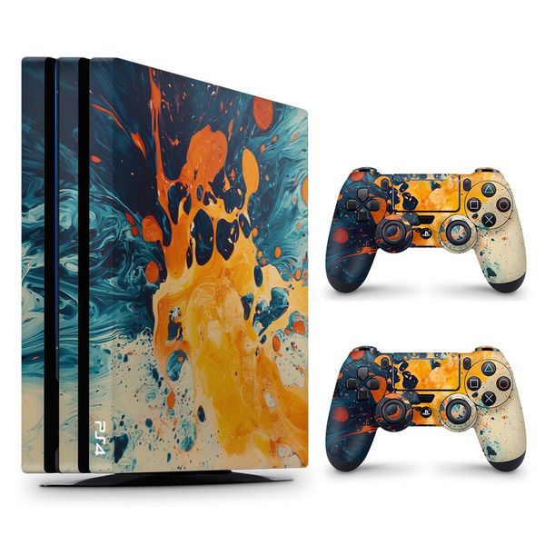 Decal Skin Compatible with PS4 Pro - Abstract Splash Art (Decal Only)