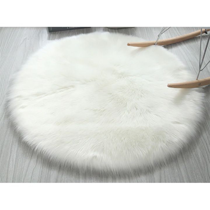 Round Faux Fur Rug (100cm x 100cm) Shop Today. Get it Tomorrow