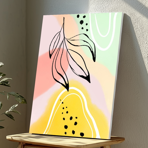 Pastel Colors Leaves image
