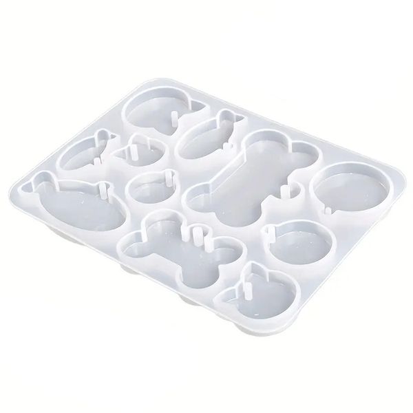 Various Shaped Dog or Cat Pet Pendant Tag Silicone Epoxy Resin Mold