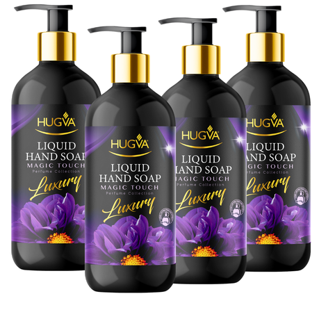 Hugva 500ml Luxury Hand Wash Liquid, Magic Touch, Special Formula Pack of 4 Image