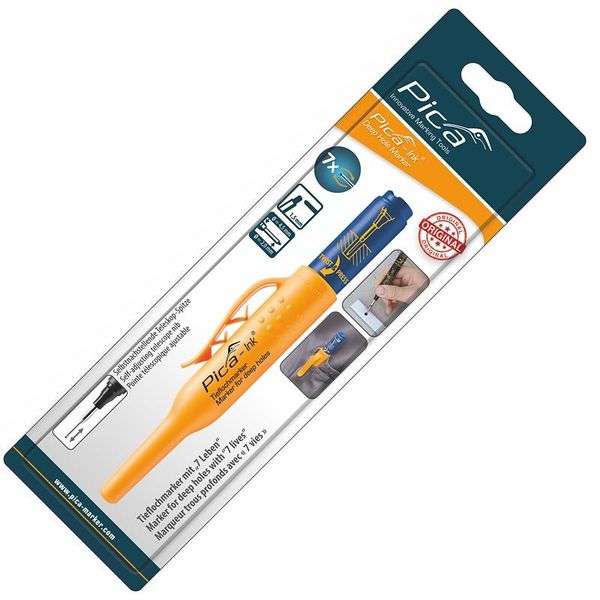 Pica Ink Marker for Deep Holes Blue