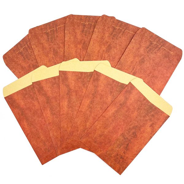 Vintage Retro Envelopes - Brown (Set of 10) | 15.5 x 10.5cm - La Laila