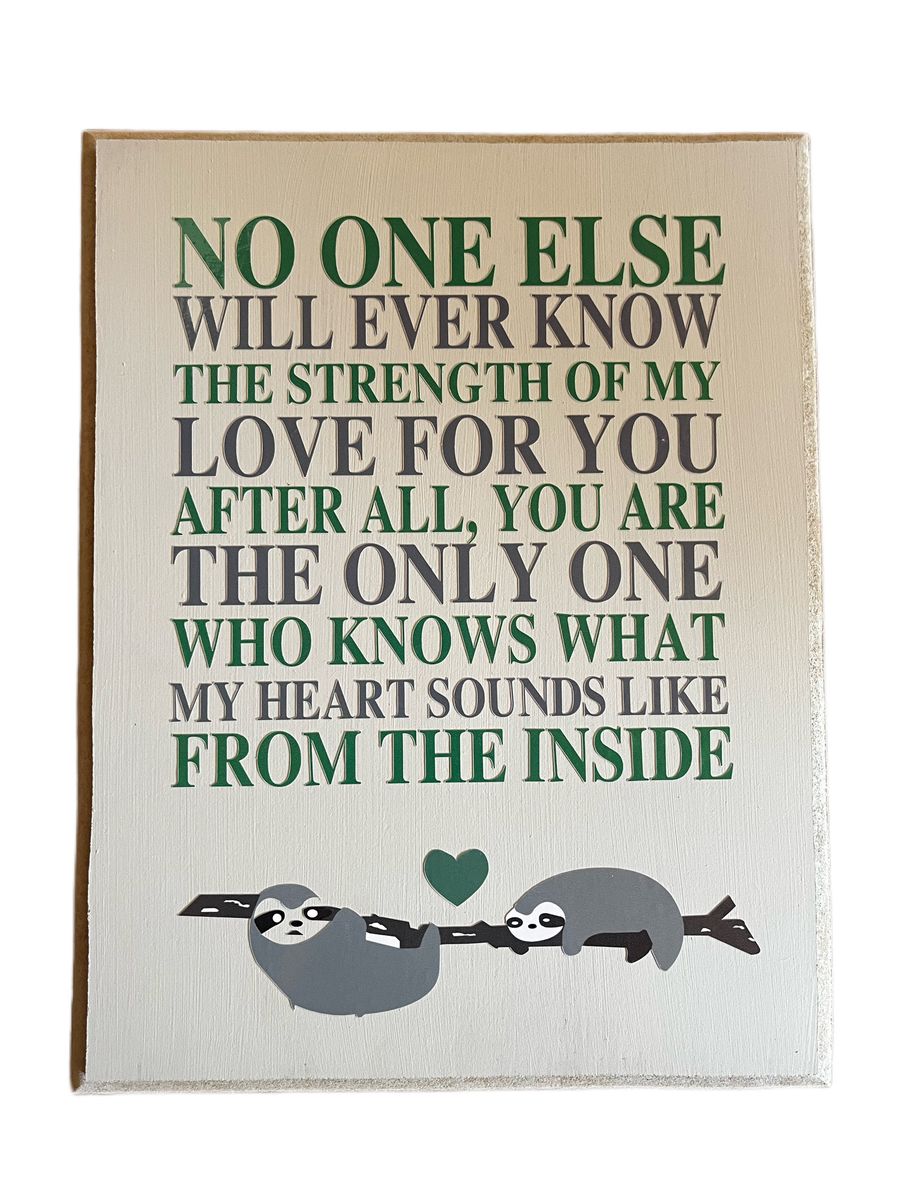 Green Sloth Wildlife Wild Theme Wall Decor for Baby Nursery Room Shop