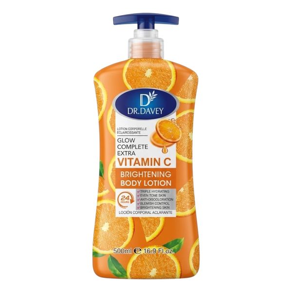 Dr Davey Vitamin C Extra Glow Moisture 24H Brightening Body Lotion 500ml
