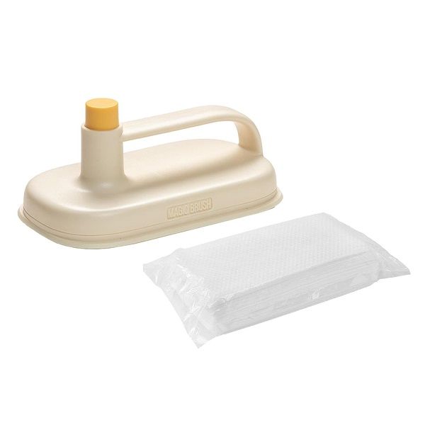 Kitchen Dishcloth Handle Kit With 50 Disposable Cleaning Tissues-
