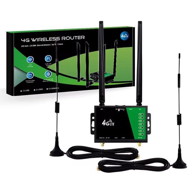 4G LTE Wireless Router 300Mbps - High-Speed WiFi Hotspot with 4 Antennas-GC