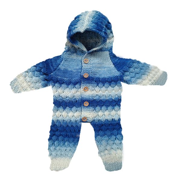 Hand-Knitted Baby Grow