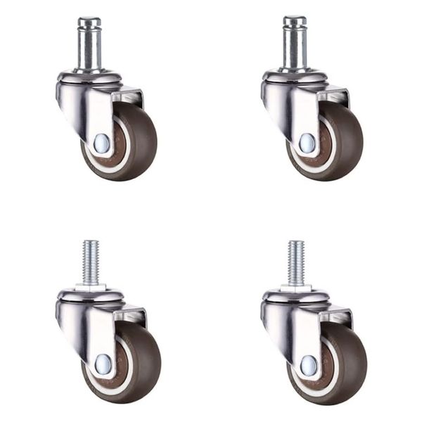 Tool Heavy Duty M6 Nylon Silent Swivel Caster Wheels Set Of 4 (3.8cm)
