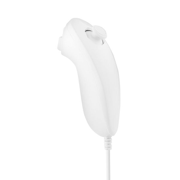 White Curved Controller Compatible with Wii
