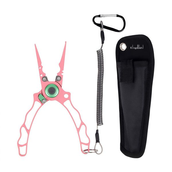 Kingdushi Saltwater Resistant Fishing Pliers Multitool with Line Cutter