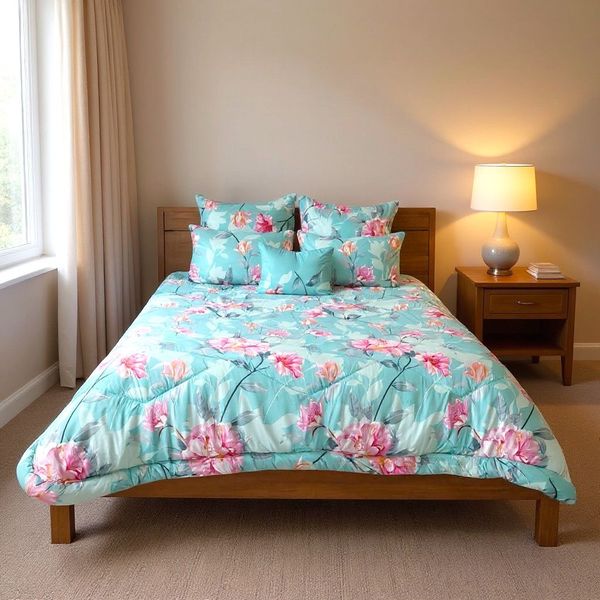 6 Piece Comforter Set Fits King &amp; Queen Bed.