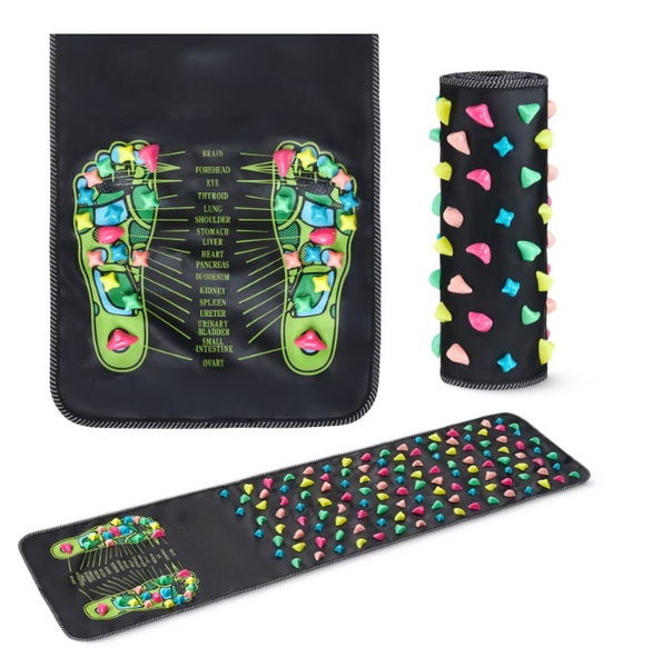 Foot massage mat with stones, durable waterproof material