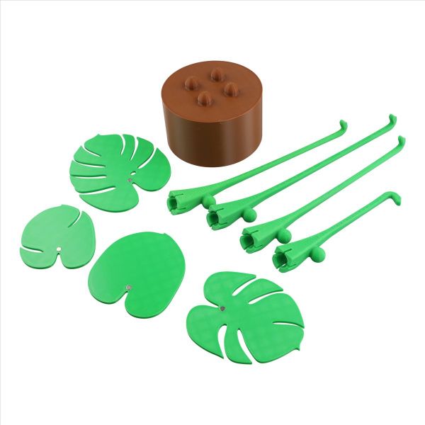 Monstera Plant - Coaster Set - 3D Printed - Leaves Attached with Magnets Fa